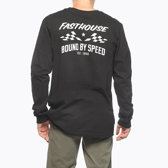Fasthouse Bound Long Sleeve Tee Black Large