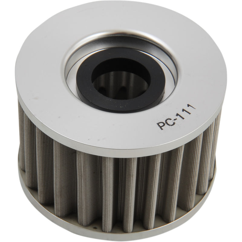 PC RACING Flo? Stainless Steel Oil Filter - Honda PC111