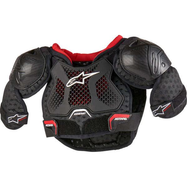 Alpinestars Youth Bionic Action Kickstart Chest Guard - Black/Red - 4/6 6740624-13-4/6