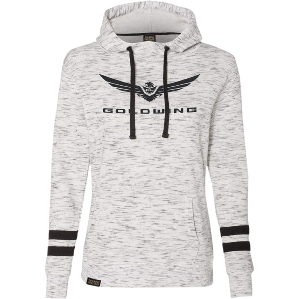 Factory Effex Women's Goldwing Bold Pullover Hoodie - White/Black - Small 25-88820