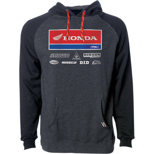 Factory Effex Honda 21 Racewear Hoodie - Charcoal/Black - Medium 24-88322