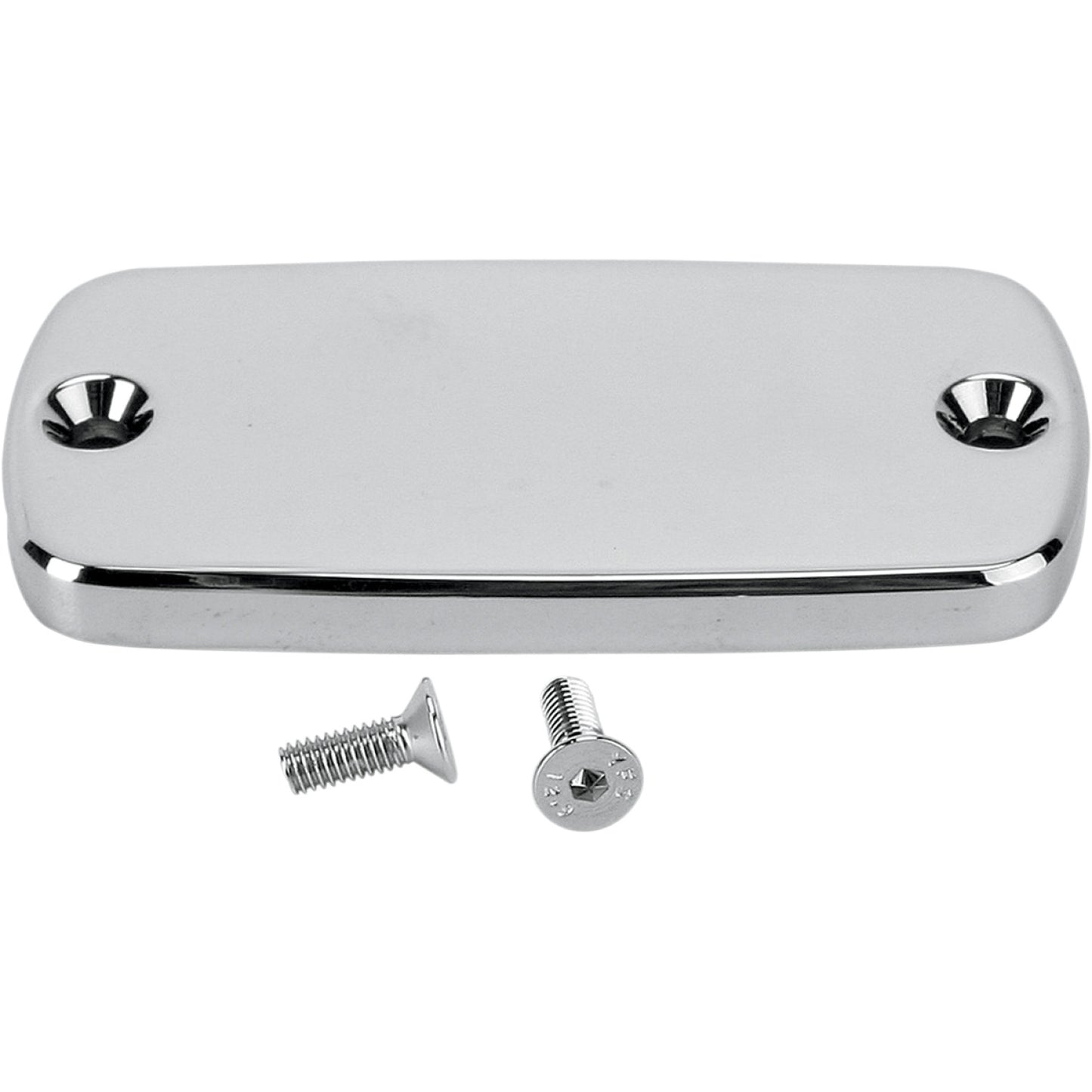 BARON Master Cylinder Cover - Smooth - Honda/Yamaha - Chrome BA-7626-00