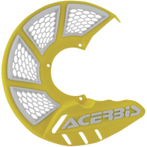 Acerbis X-Brake Disc Cover - Yellow/White 2449491070