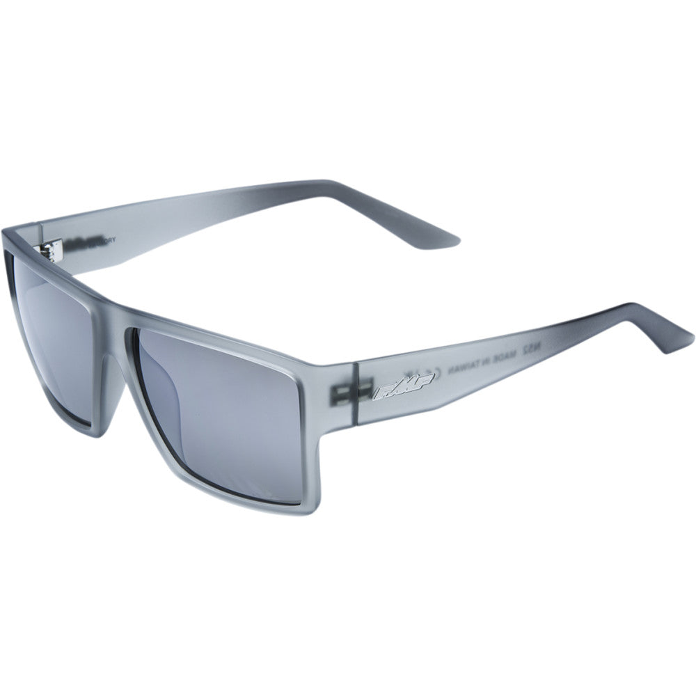 FMF Factory Sunglasses - Matte Crystal Smoke - Silver Mirror Lens F-61502-252-01