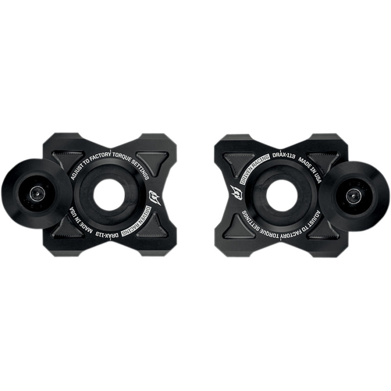 DRIVEN RACING Axle Block Sliders - Kawasaki - Black DRAX-113-BK