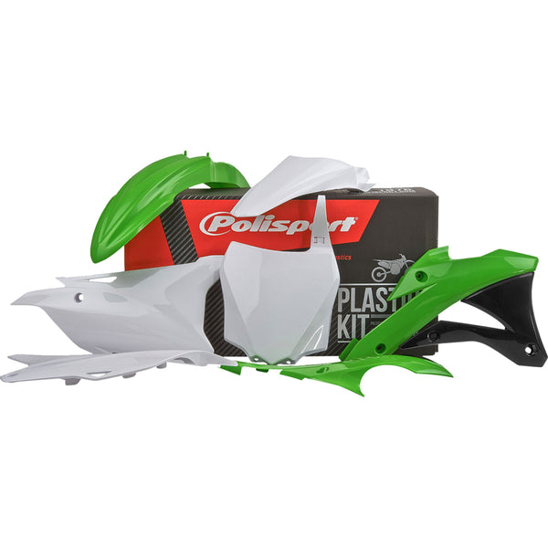 Polisport Body Kit - Complete - '14 - '15 OEM Green/White/Black - KX 85 90632