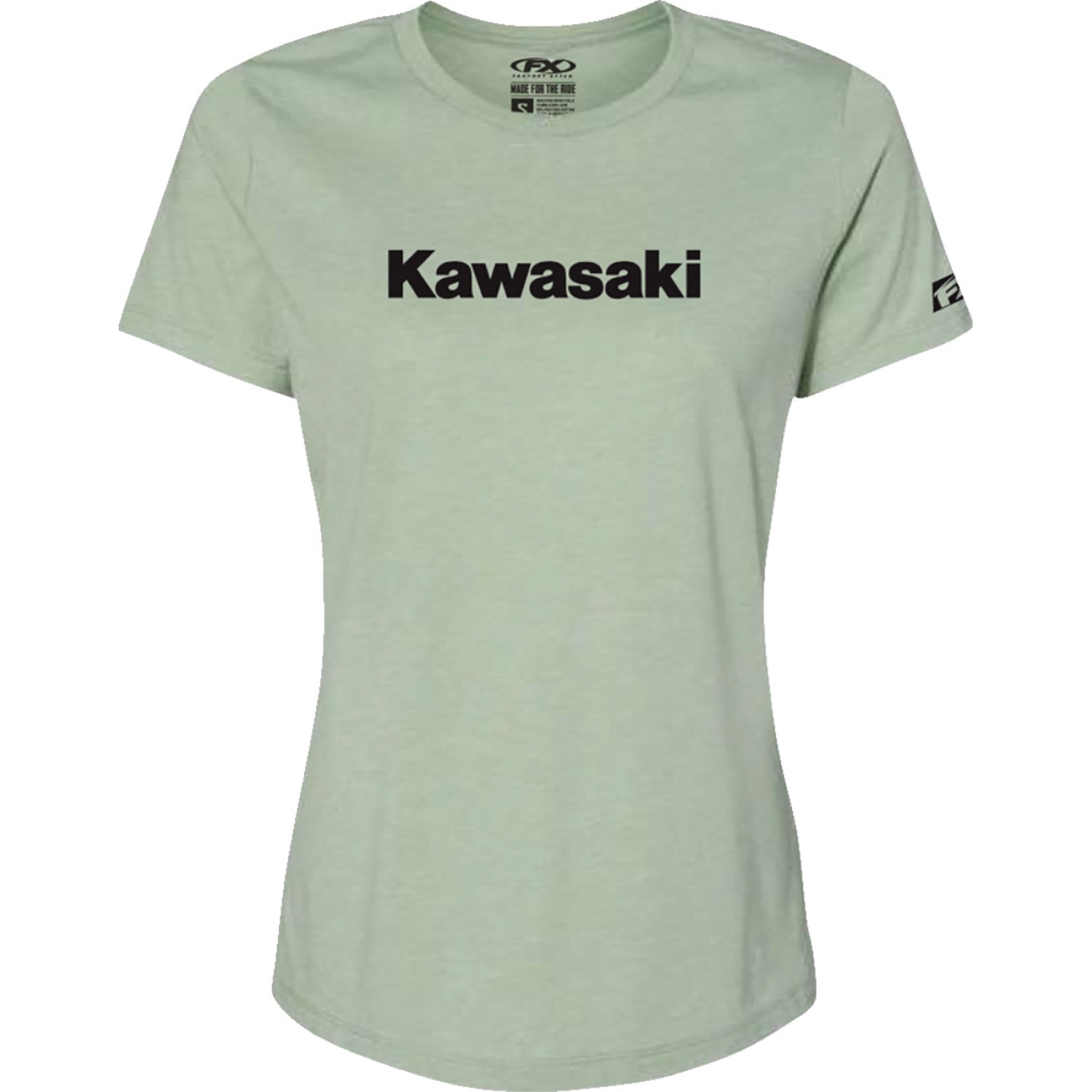 FACTORY EFFEX Women's Kawasaki T-Shirt - Light Heather Green - Small 27-87140