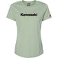 FACTORY EFFEX Women's Kawasaki T-Shirt - Light Heather Green - Medium 27-87142
