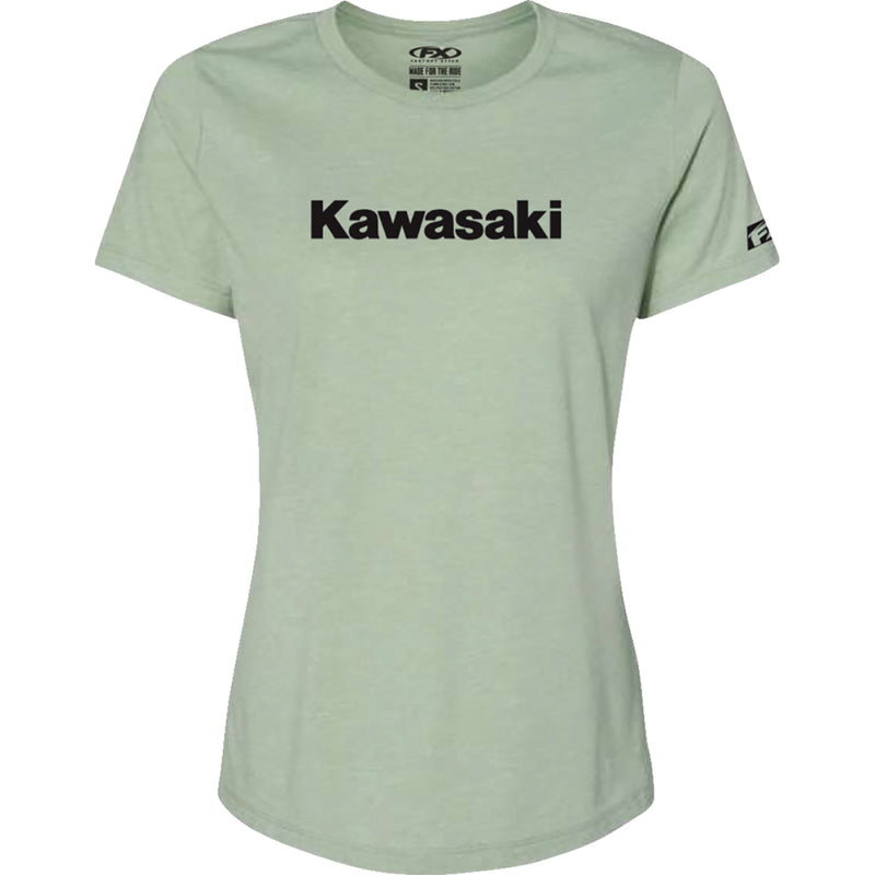 FACTORY EFFEX Women's Kawasaki T-Shirt - Light Heather Green - XL 27-87146