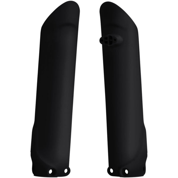 Acerbis Lower Fork Covers for Inverted Forks - Black 2401260001