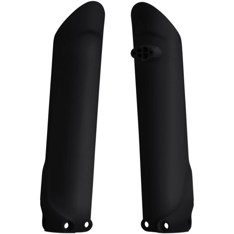 Acerbis Lower Fork Covers for Inverted Forks - Black 2401260001