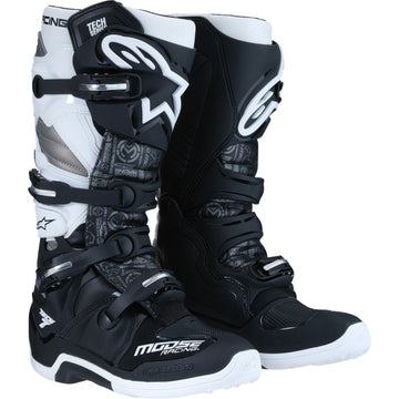 Moose Racing Tech 7 Boots - Black/White/Gray - US 6 0212024-153-6