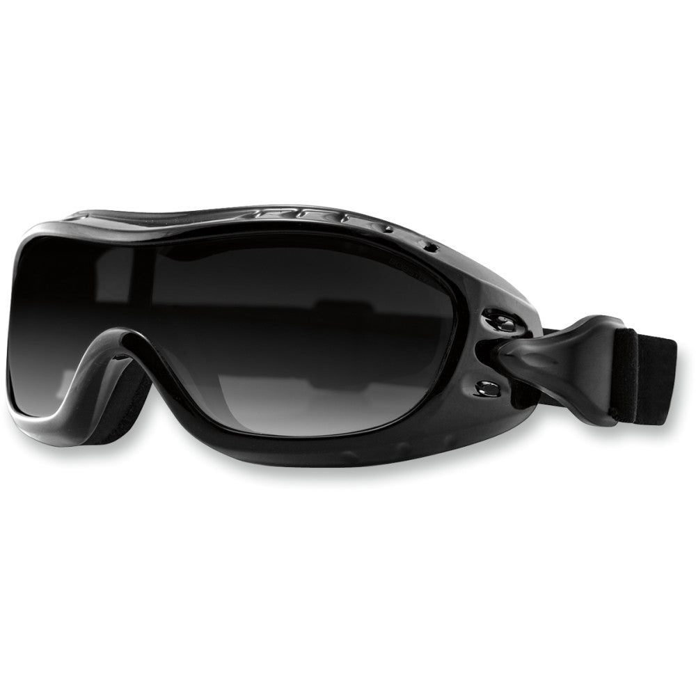 BOBSTER Night Hawk Goggle - Gloss Black - Smoke Lens BHAWK01