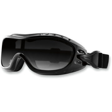 BOBSTER Night Hawk Goggle - Gloss Black - Smoke Lens BHAWK01