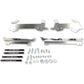 Moose Racing Radiator Braces - Silver - Kawasaki 11-186