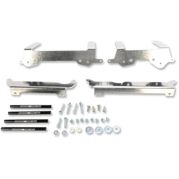 Moose Racing Radiator Braces - Silver - Kawasaki 11-186