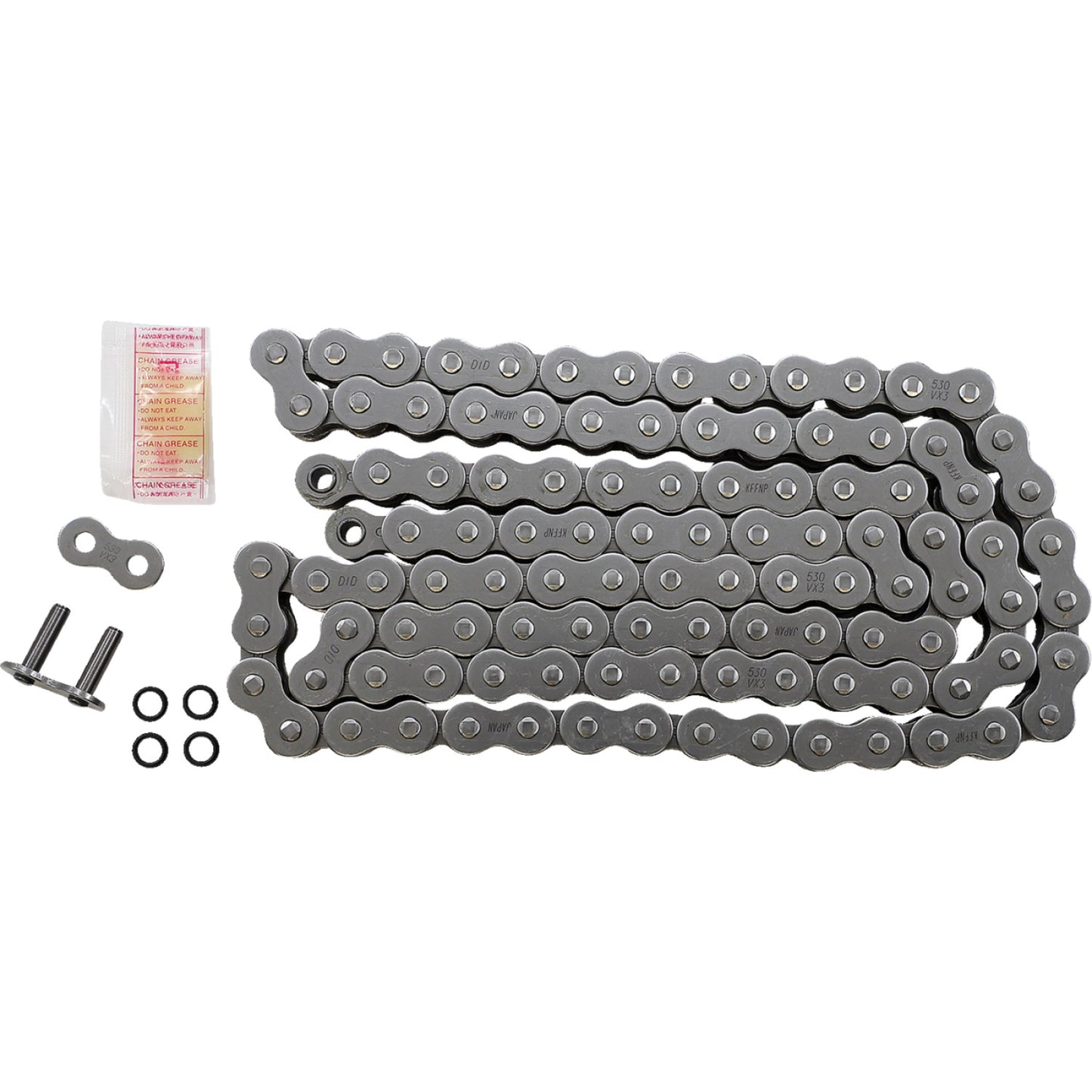 DID 530 VX3 - Drive Chain - 108 Links - Natural M530VX3X108ZB | Drive Chain   X'ring Types