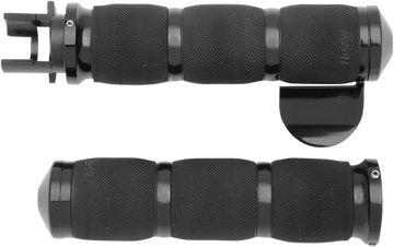 Avon Grips 3-Ring Air Cushioned Grips - Indian - Throttle Boss - Anodized MT-IN-AIR-90A-B