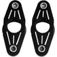 ACCUTRONIX Swingarm Pivot Blocks - Black Anodized Ball-Milled FXPV1-MN