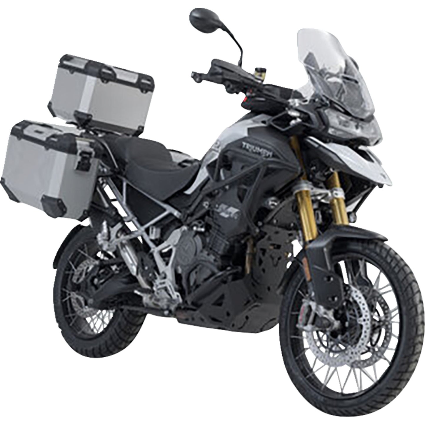 SW-Motech Adventure Luggage System - Silver - Triumph Tiger '20-'24 ADV.11.905.75002/S | Luggage Group