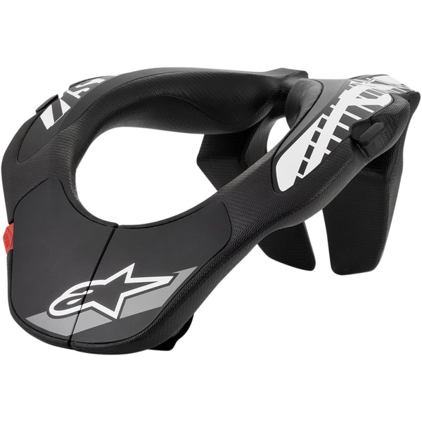 Alpinestars Youth Neck Support - Black/White - One Size 6540118-12-OS
