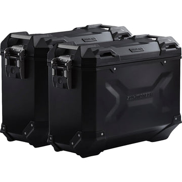 SW-Motech TRAX ADV Aluminum Case System - Black - Triumph Tiger 1200/Tiger Explorer 1200 '12-'21 KFT.11.483.70001/B | Luggage Group