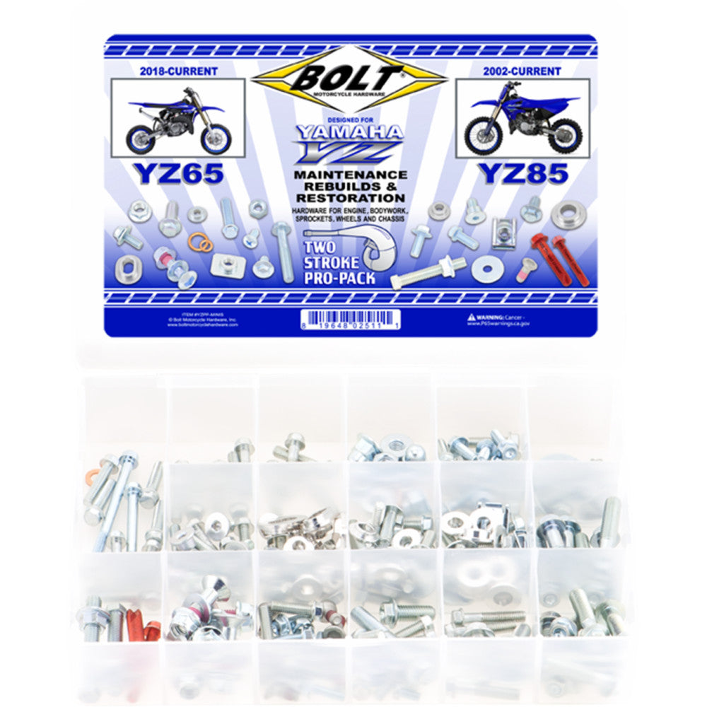 BOLT Hardware - Pro Pack - Yamaha YZ 65/85 YZPP-MINIS
