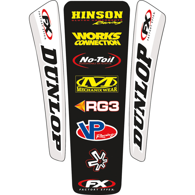 FACTORY EFFEX Rear Fender Decal Kit - Universal 07-32020