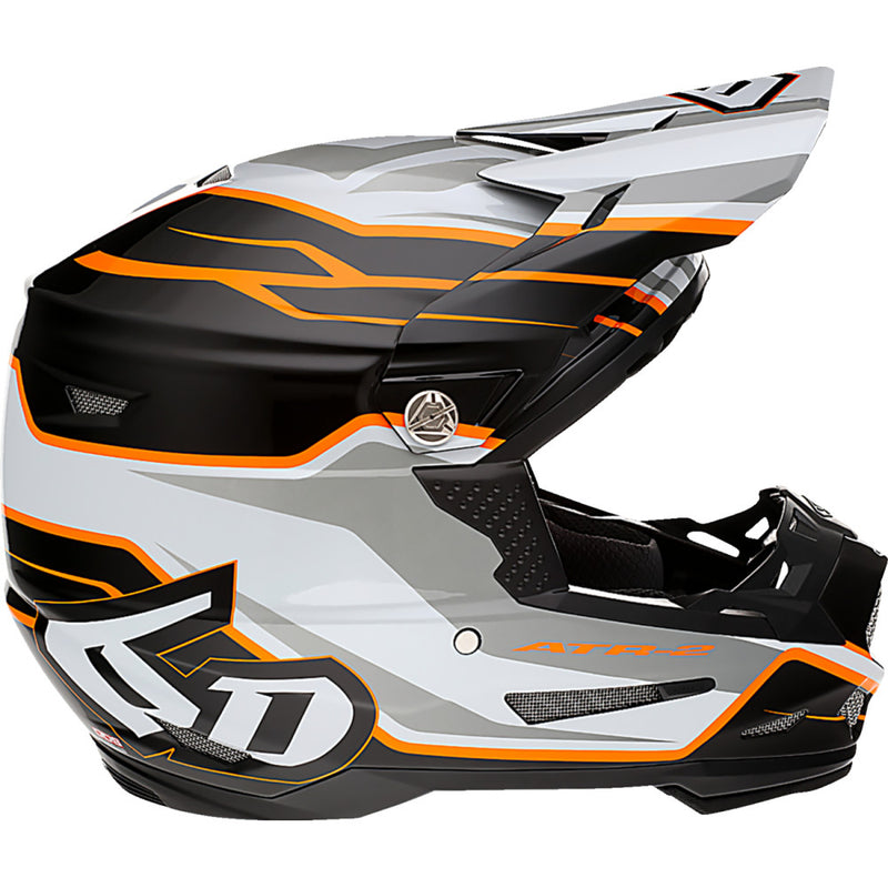 6D HELMETS ATR-2 Helmet - Phase - White/Orange - Small 12-2825