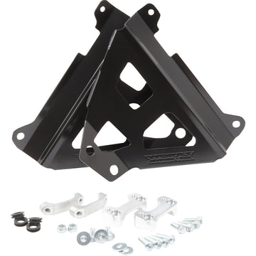 WORKS CONNECTION Radiator Brace Set - Black - Yamaha 18-B269