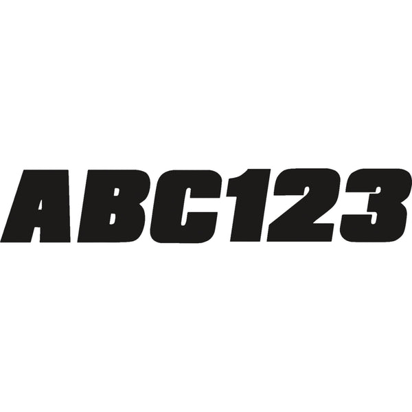 Hardline I.D. Sticker Kit - 350 Series - Black BLK350EC