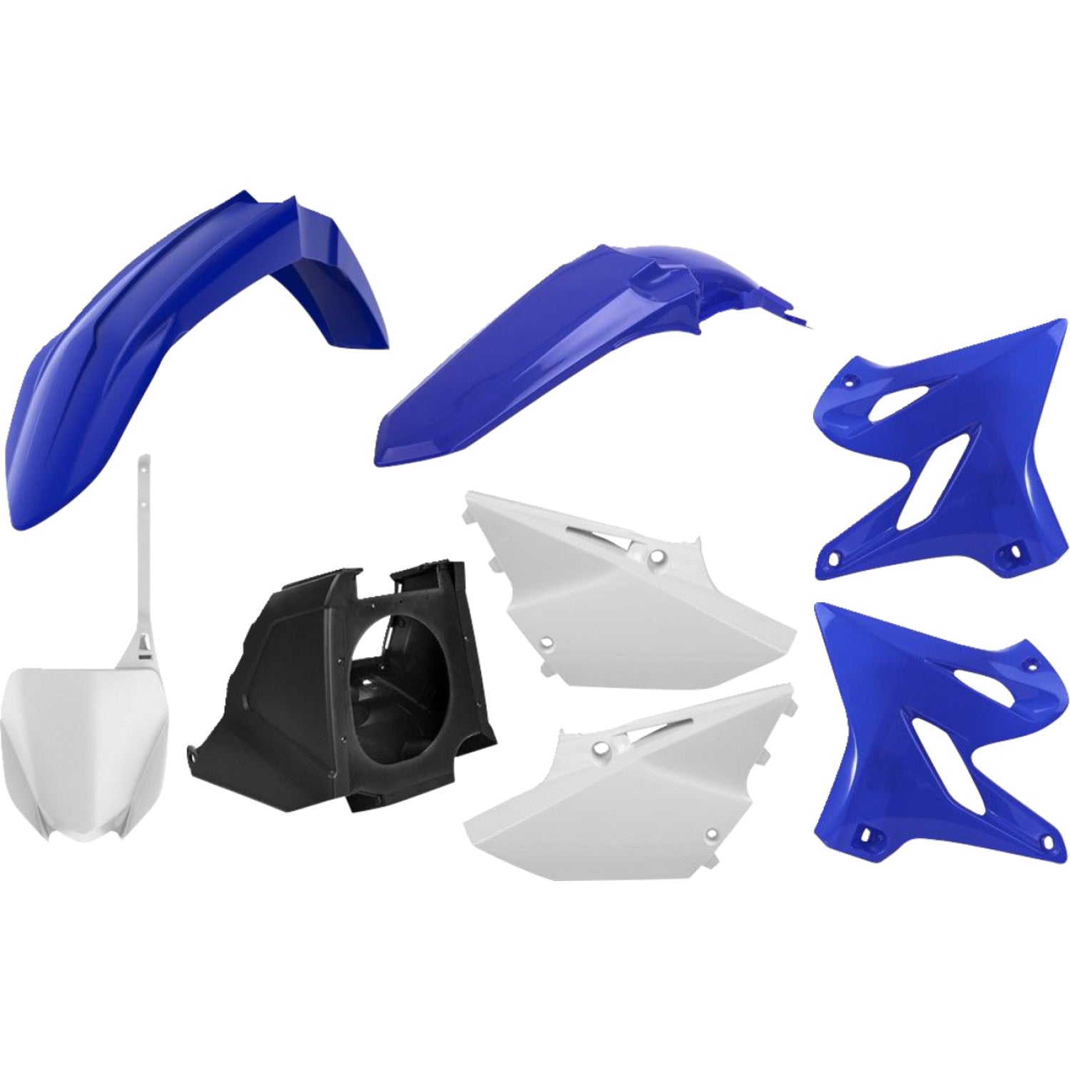 POLISPORT Restyled Body Kit - Blue/White - YZ 125/250 90899 by Polisport