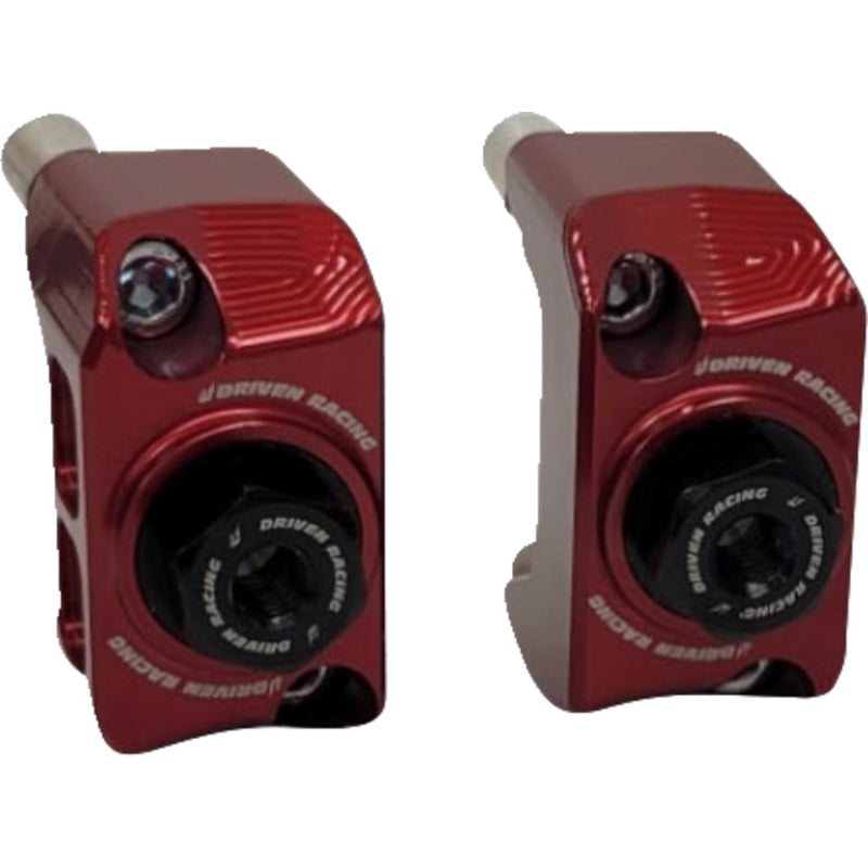 DRIVEN RACING Captive Axle Block - Red - ZX4 DRCAX-205RD