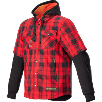 ALPINESTARS MO.ST.EQ Tartan Jacket - Red/Black - Large 4300424-3136-L