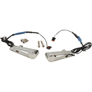 Covingtons Turn Signal - Dimpled - Chrome - FLTR C1300-C