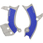 ACERBIS X-Grip Frame Guards - Silver/Blue - Yamaha 2689411404