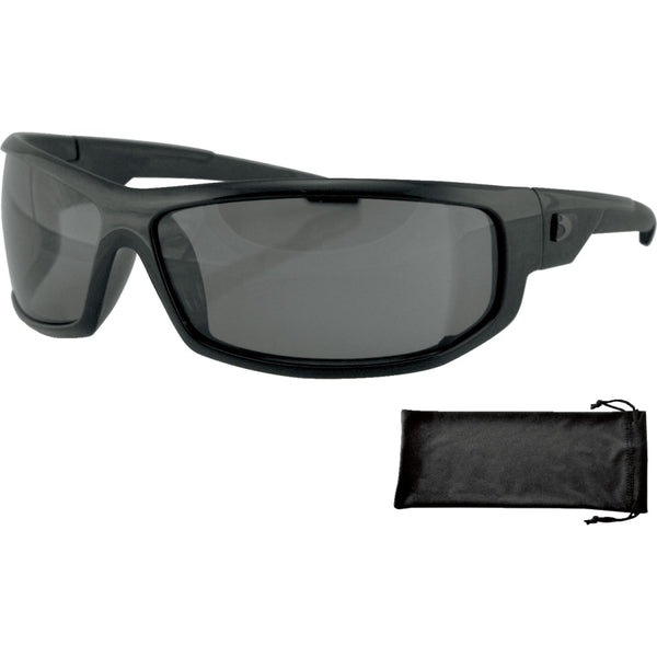 Bobster AXL Sunglasses - Gloss Black - Smoke Lens EAXL001