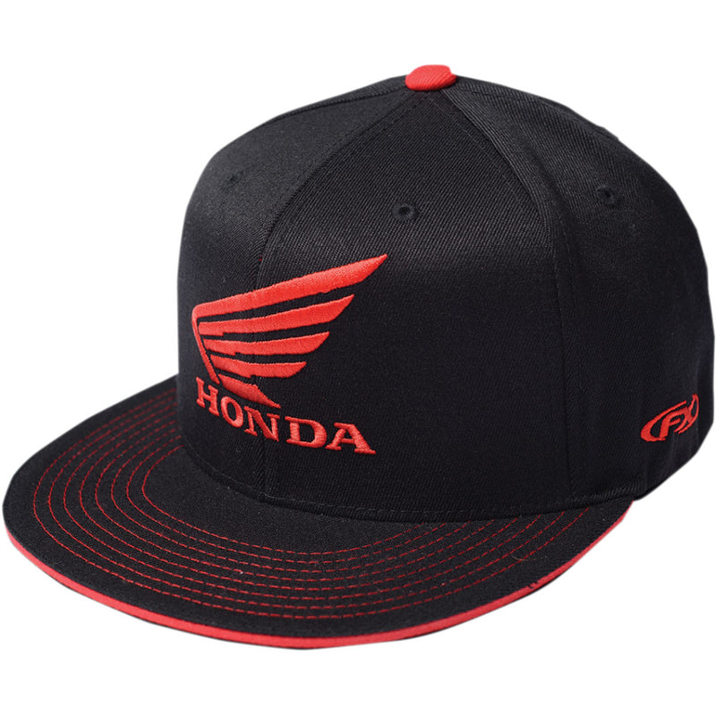 FACTORY EFFEX Honda Wing Flexfit? Hat - Black/Red - Large/XL 17-88392