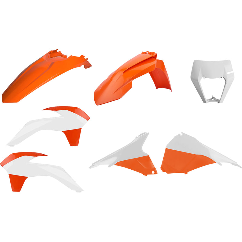 POLISPORT Restyled Body Kit - Orange/White - EXC/EXC-F 90878 by Polisport