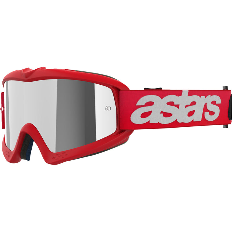 Alpinestars Youth Vision Goggle - Blaze - Red - Silver Mirror 5140425-3094 | Goggles 