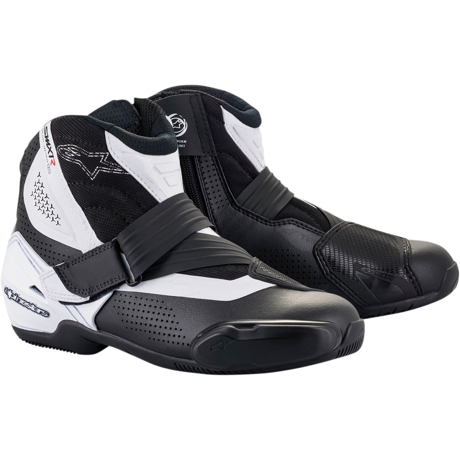 ALPINESTARS SMX1-R V2 Boots - Black/White - US 14 / EU 50 2224021-12-50