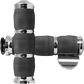 Avon Grips 3-Ring Air Cushioned Grips - Indian - Throttle Boss - Chrome IN-TO-AIR-90C-B
