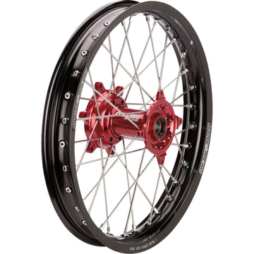 Moose Racing Wheel Assembly - SX-1 - Complete - Rear - Black Wheel/Red Hub - 18x2.15 BR-215-18BKRD