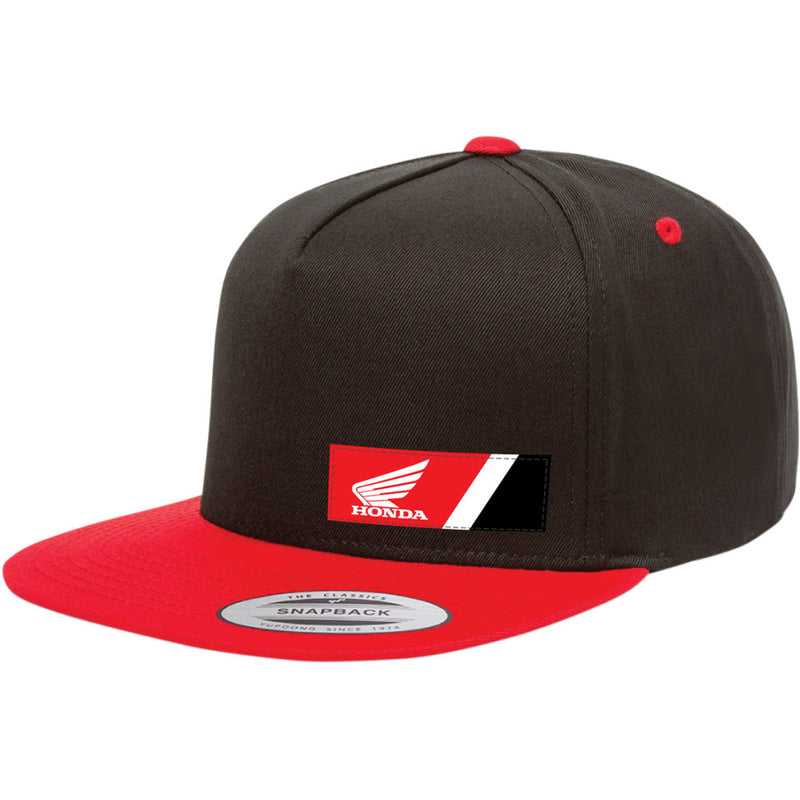 FACTORY EFFEX Honda Wedge Hat - Black/Red 23-86300
