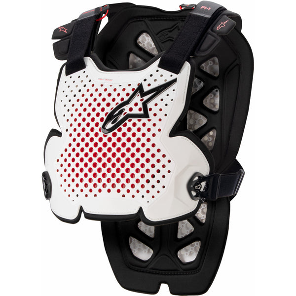 Alpinestars A-1 Pro Chest Guard - White/Black/Red - XL/2XL 6700123213XL2X