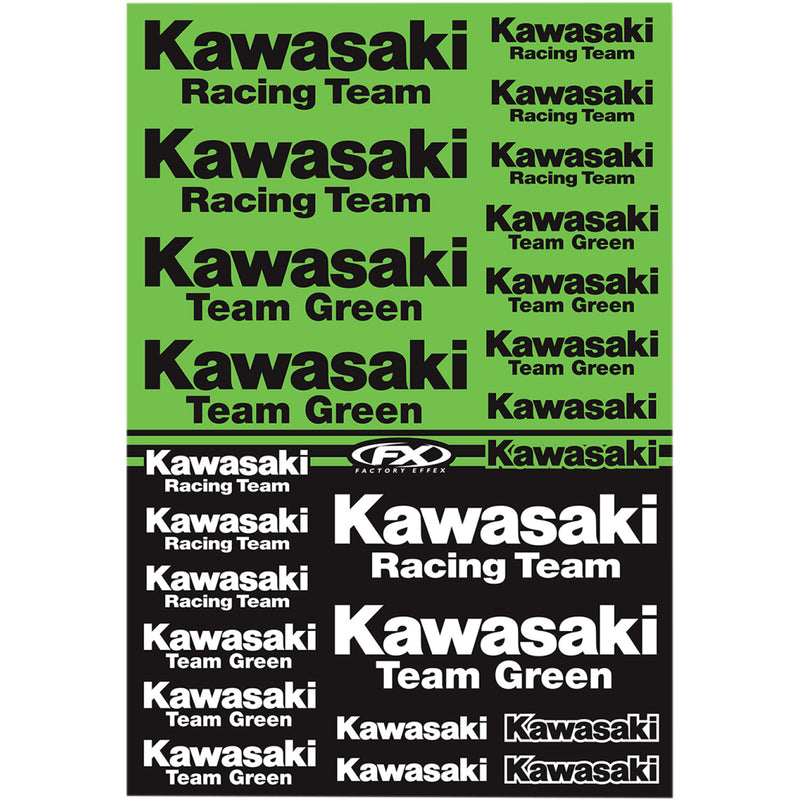 FACTORY EFFEX Decal Kit - Kawasaki Racing 22-68132