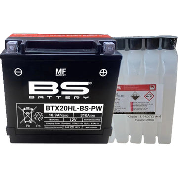 BS Battery Battery - BTX20HL-BS-PW (YTX) 300821