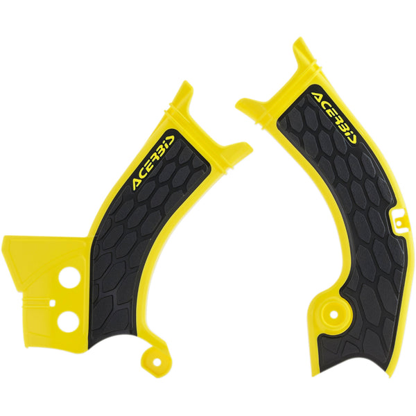 Acerbis X-Grip Frame Guards - Yellow/Black - RM-Z 250/450 2686601017