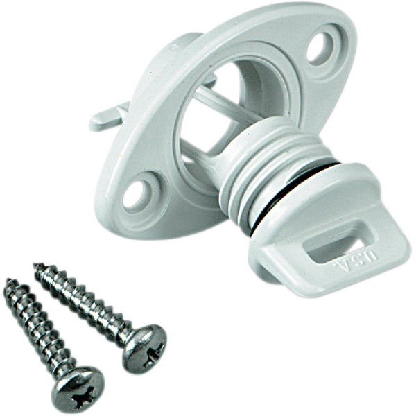 Atlantis Drain Plug - Bilge - Floating - White - '95-'02 Sea Doo/Polaris A2266