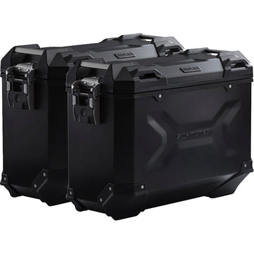 SW-Motech TRAX ADV Aluminum Case System - Black - BMW F 650 GS '99-'12 KFT.07.094.70000/B | Luggage Group